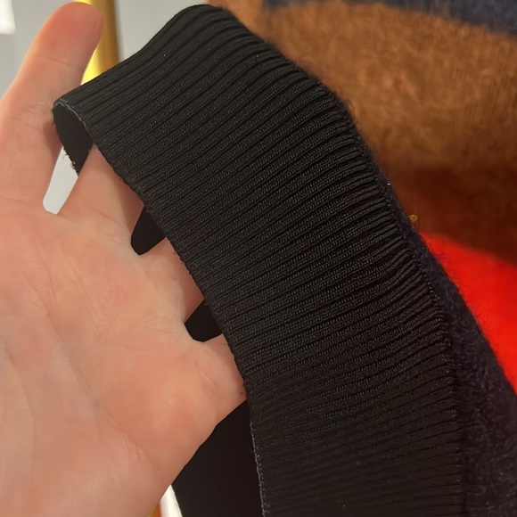 Rag & Bone Navy Brown & Red Alpaca Sweater - Picture 6 of 7